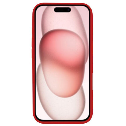 For iPhone 17 Kalebol Solid Color Simple All-inclusive Liquid Silicone Phone Case(Red) by Kalebol