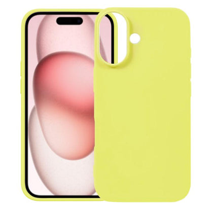 For iPhone 17 Kalebol Solid Color Simple All-inclusive Liquid Silicone Phone Case(Yellow) by Kalebol