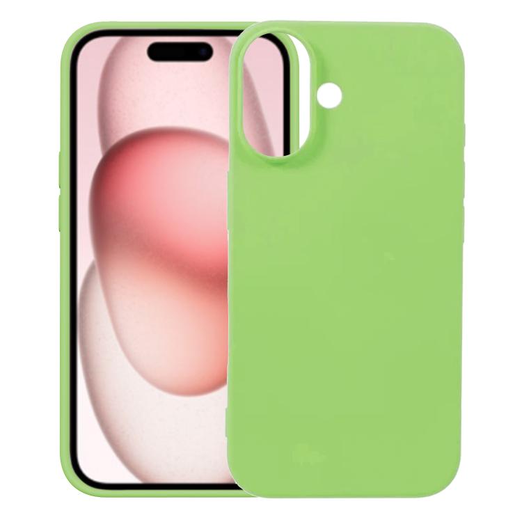 For iPhone 17 Kalebol Solid Color Simple All-inclusive Liquid Silicone Phone Case(Green) by Kalebol
