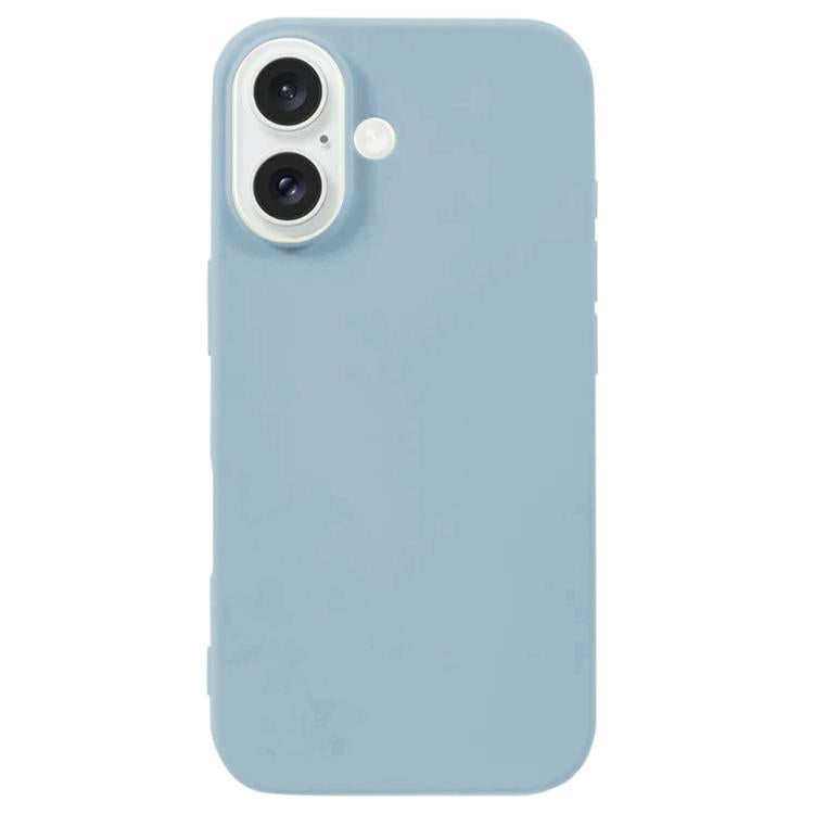 For iPhone 17 Kalebol Solid Color Simple All-inclusive Liquid Silicone Phone Case(Light Blue) by Kalebol