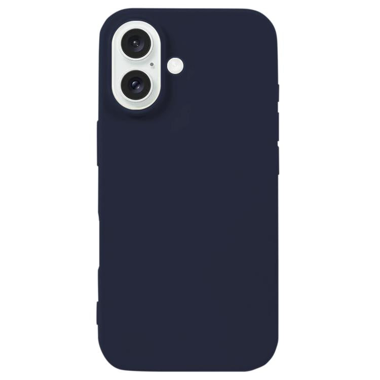 For iPhone 17 Kalebol Solid Color Simple All-inclusive Liquid Silicone Phone Case(Midnight Blue) by Kalebol
