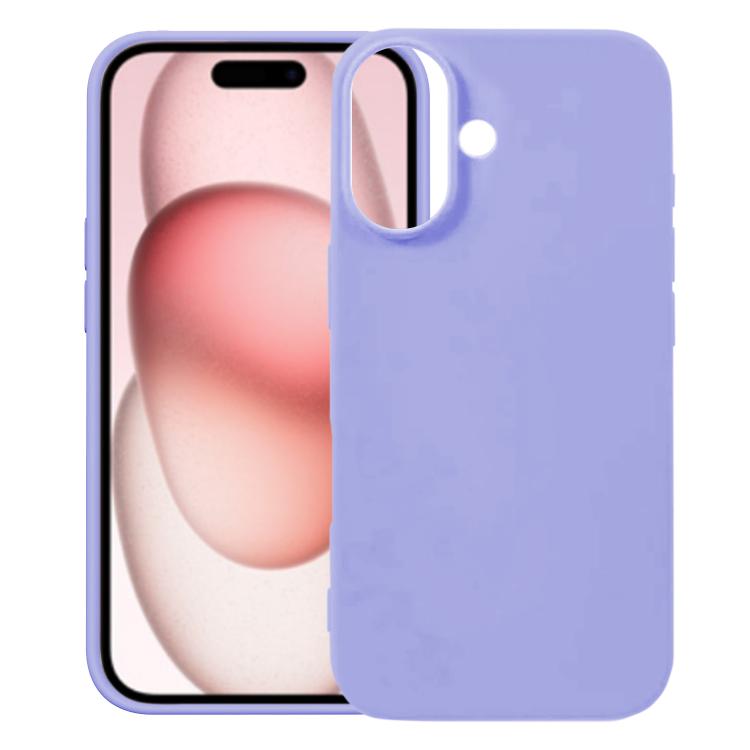 For iPhone 17 Kalebol Solid Color Simple All-inclusive Liquid Silicone Phone Case(Purple) by Kalebol