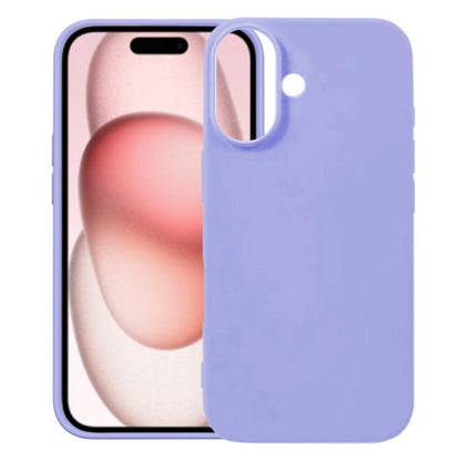 For iPhone 17 Kalebol Solid Color Simple All-inclusive Liquid Silicone Phone Case(Purple) by Kalebol