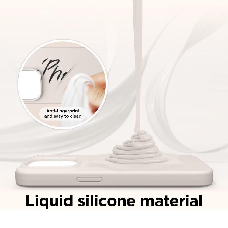 For iPhone 17 Pro Kalebol Solid Color Simple All-inclusive Liquid Silicone Phone Case(White) by Kalebol