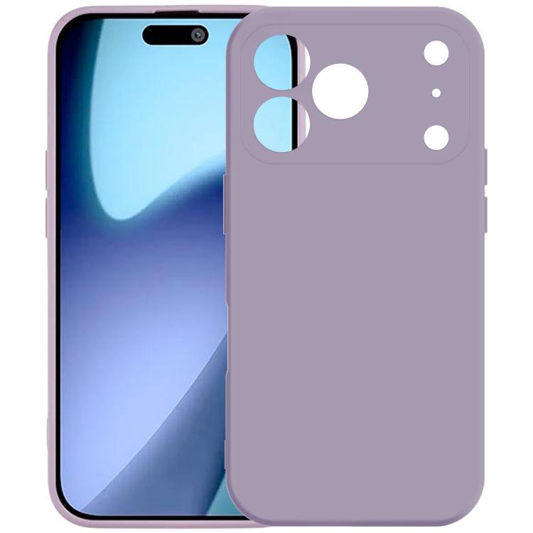 For iPhone 17 Pro Kalebol Precise Cutouts Solid Color TPU Phone Case(Grass Purple) by Kalebol
