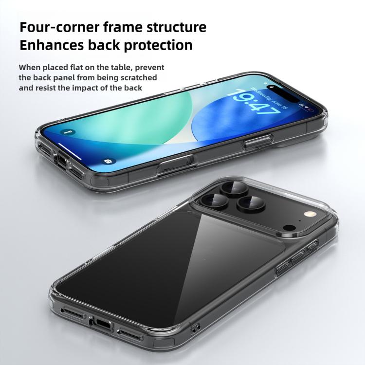 For iPhone 17 Pro Kalebol Ice-clear Shockproof Phone Case(Transparent) by Kalebol