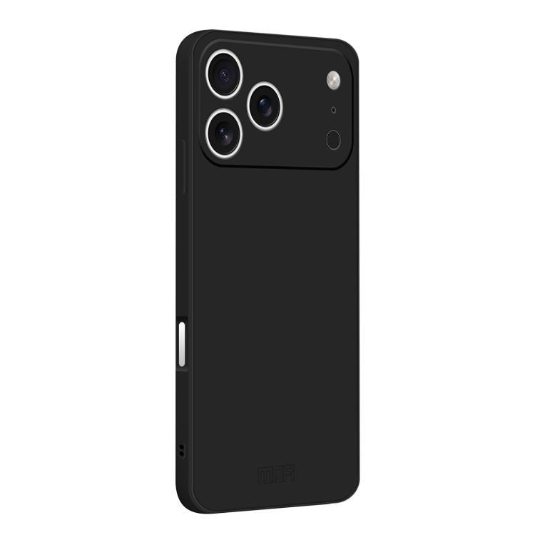 For iPhone 17 Pro Max MOFI Caring Soft Shell Liquid Silicone Skin Feel Phone Case(Black) by MOFI