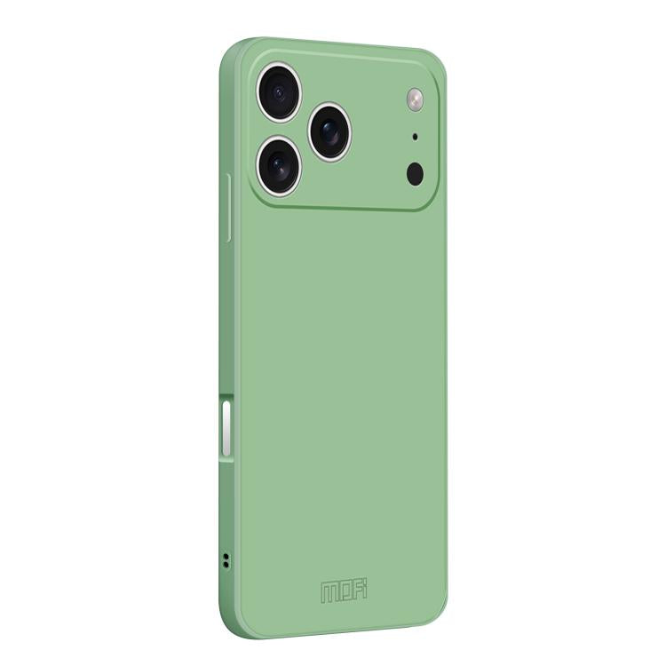 For iPhone 17 Pro Max MOFI Caring Soft Shell Liquid Silicone Skin Feel Phone Case(Matcha Green) by MOFI