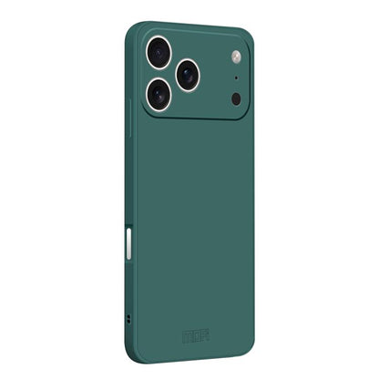 For iPhone 17 Pro MOFI Caring Soft Shell Liquid Silicone Skin Feel Phone Case(Dark Green) by MOFI