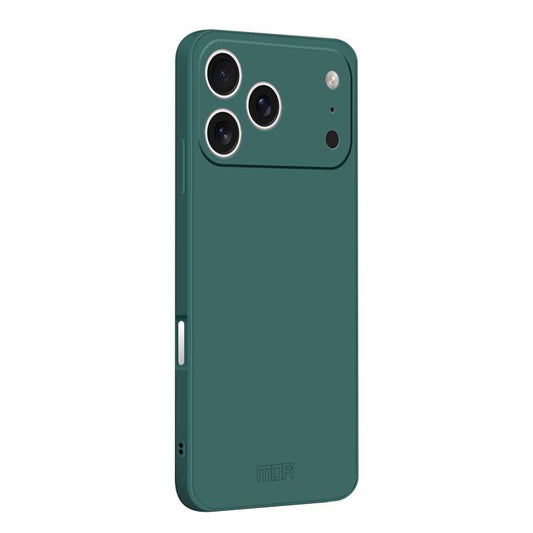 For iPhone 17 Pro MOFI Caring Soft Shell Liquid Silicone Skin Feel Phone Case(Dark Green) by MOFI