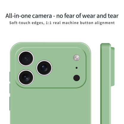 For iPhone 17 Pro MOFI Caring Soft Shell Liquid Silicone Skin Feel Phone Case(Dark Green) by MOFI