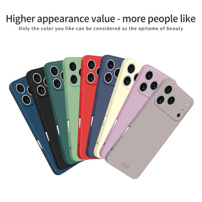 For iPhone 17 Pro MOFI Caring Soft Shell Liquid Silicone Skin Feel Phone Case(White) by MOFI