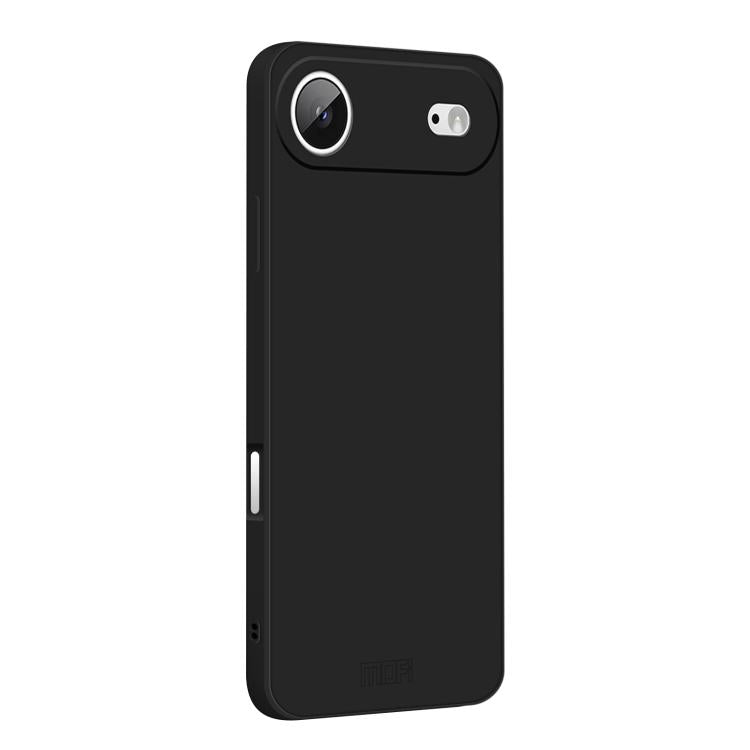 For iPhone Air MOFI Caring Soft Shell Liquid Silicone Skin Feel Phone Case(Black) by MOFI