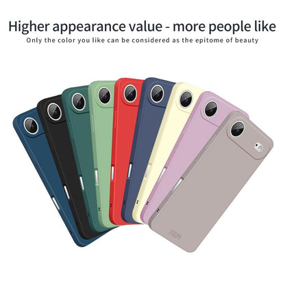 For iPhone Air MOFI Caring Soft Shell Liquid Silicone Skin Feel Phone Case(Black) by MOFI