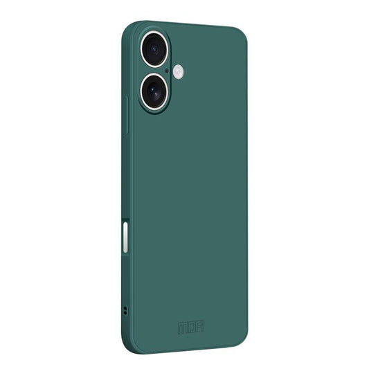 For iPhone 17 MOFI Caring Soft Shell Liquid Silicone Skin Feel Phone Case(Dark Green) by MOFI