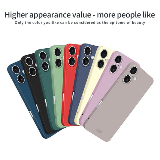 For iPhone 17 MOFI Caring Soft Shell Liquid Silicone Skin Feel Phone Case(Dark Green) by MOFI