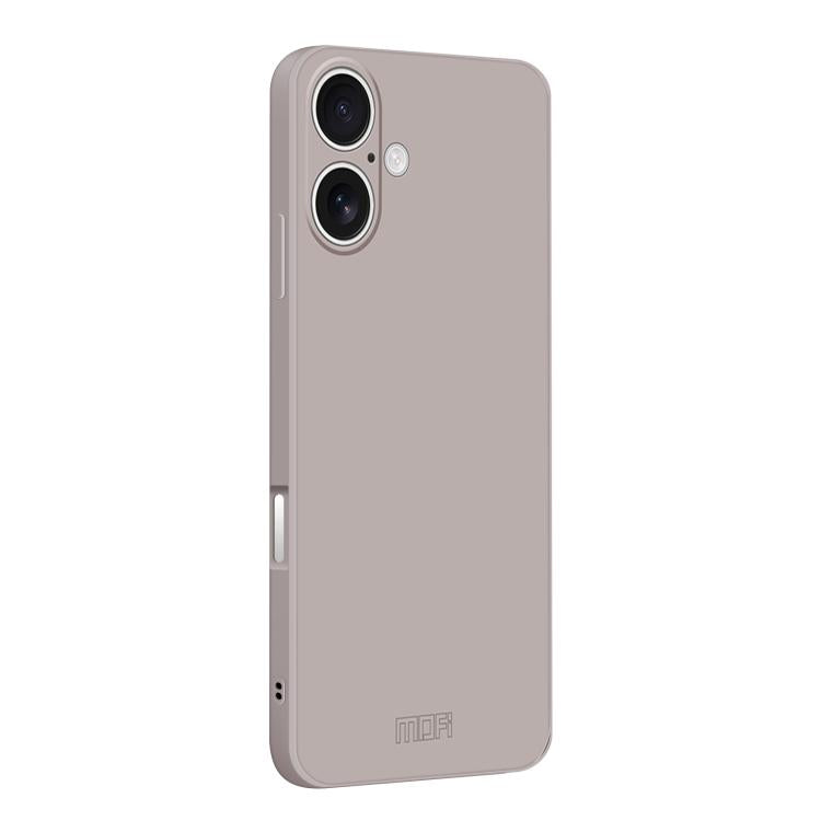 For iPhone 17 MOFI Caring Soft Shell Liquid Silicone Skin Feel Phone Case(Titanium Gray) by MOFI