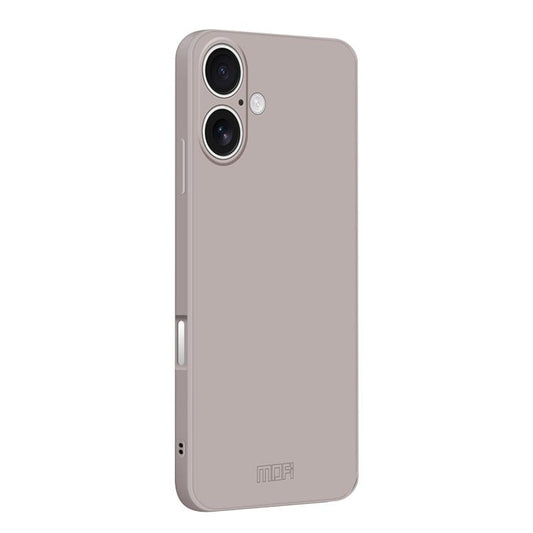 For iPhone 17 MOFI Caring Soft Shell Liquid Silicone Skin Feel Phone Case(Titanium Gray) by MOFI