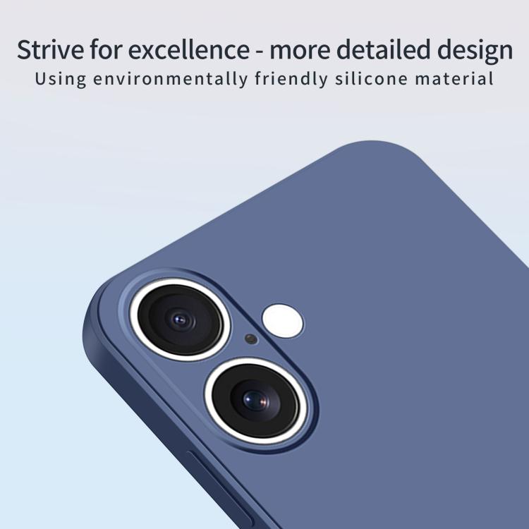 For iPhone 17 MOFI Caring Soft Shell Liquid Silicone Skin Feel Phone Case(Titanium Gray) by MOFI