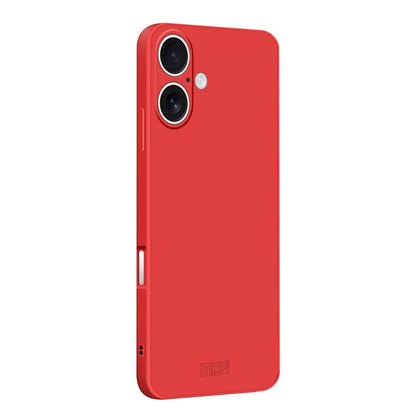 For iPhone 17 MOFI Caring Soft Shell Liquid Silicone Skin Feel Phone Case(Red) by MOFI