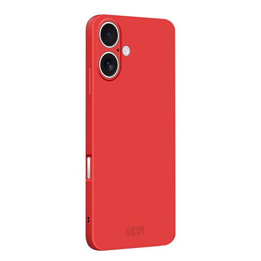 For iPhone 17 MOFI Caring Soft Shell Liquid Silicone Skin Feel Phone Case(Red) by MOFI