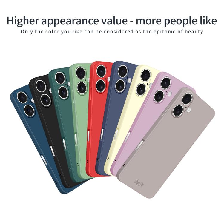 For iPhone 17 MOFI Caring Soft Shell Liquid Silicone Skin Feel Phone Case(Red) by MOFI