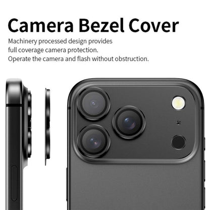 For iPhone 17 Kalebol Armor Full-Coverage Metal Lens Ring Protector Film(Black) by Kalebol