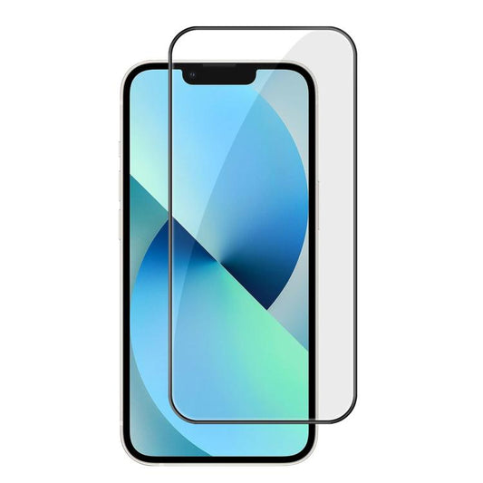 For iPhone 13 Kalebol High-Aluminum Screen-Printed Full-Coverage Anti-Fingerprint Black-Bordered HD Tempered Glass Film by Kalebol