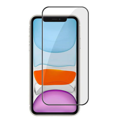 For iPhone 11 Kalebol High-Aluminum Screen-Printed Full-Coverage Anti-Fingerprint Black-Bordered HD Tempered Glass Film by Kalebol