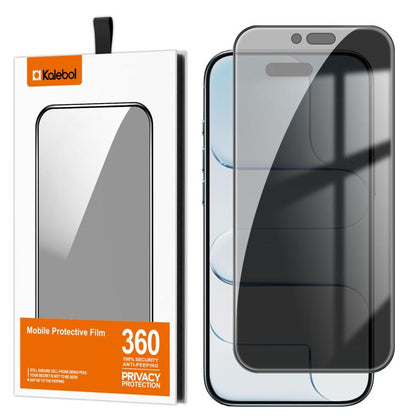 For iPhone Air Kalebol High-Aluminum Screen-Printed Full-Coverage Black-Border Privacy Tempered Glass Film by Kalebol