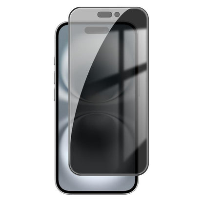 For iPhone 16 Kalebol High-Aluminum Screen-Printed Full-Coverage Black-Border Privacy Tempered Glass Film by Kalebol