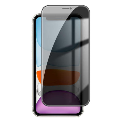 For iPhone 11 Kalebol High-Aluminum Screen-Printed Full-Coverage Black-Border Privacy Tempered Glass Film by Kalebol