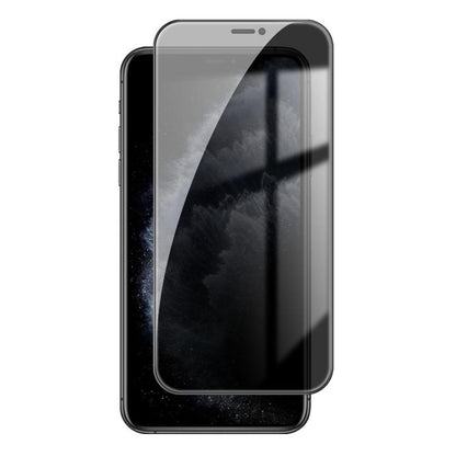For iPhone 11 Pro Kalebol High-Aluminum Screen-Printed Full-Coverage Black-Border Privacy Tempered Glass Film by Kalebol