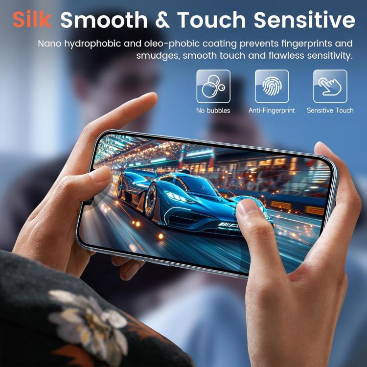 For iPhone XS Max Kalebol High-Aluminum Screen-Printed Full-Coverage Black-Border Privacy Tempered Glass Film by Kalebol