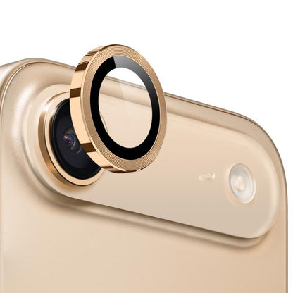 For iPhone Air NORTHJO Camera Lens Protector CD Metal Ring Tempered Glass Film(Gold) by NORTHJO