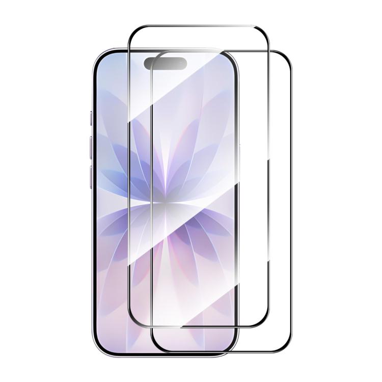 For iPhone 17 2pcs ENKAY Thickened Glue No White Edge High Aluminum-silicon Tempered Glass Film by ENKAY
