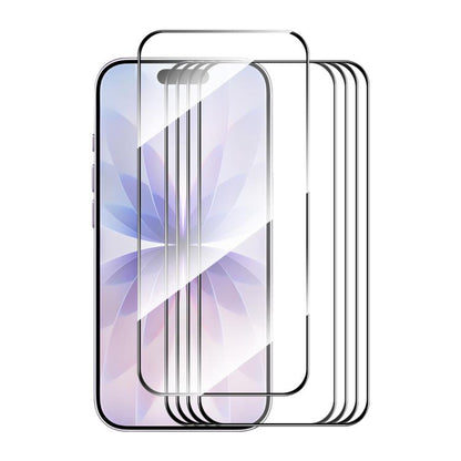 For iPhone 17 5pcs ENKAY Thickened Glue No White Edge High Aluminum-silicon Tempered Glass Film by ENKAY
