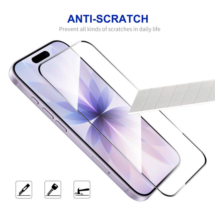 For iPhone 17 5pcs ENKAY Thickened Glue No White Edge High Aluminum-silicon Tempered Glass Film by ENKAY