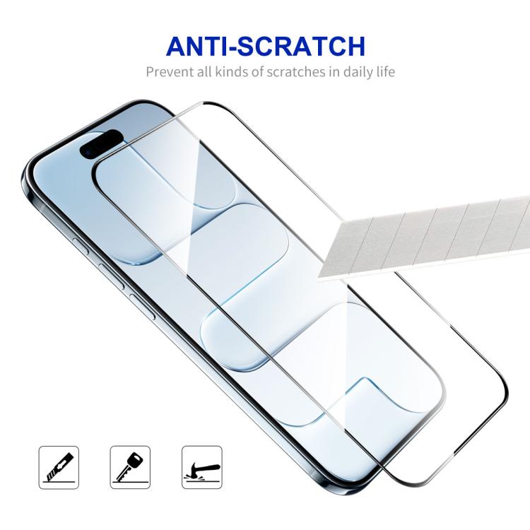 For iPhone Air 10pcs ENKAY Thickened Glue No White Edge High Aluminum-silicon Tempered Glass Film by ENKAY