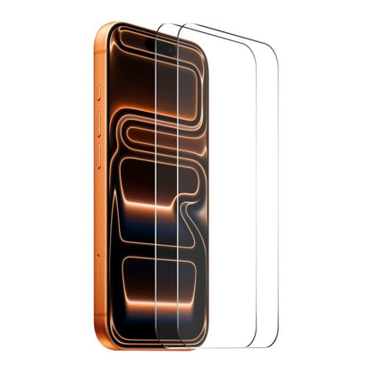 For iPhone 17 Pro 2pcs ENKAY Thickened Glue No White Edge 9H Big Arc Edge High Aluminum-silicon Tempered Glass Film by ENKAY