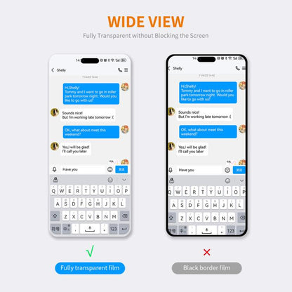 For iPhone 17 Pro 2pcs ENKAY Thickened Glue No White Edge 9H Big Arc Edge High Aluminum-silicon Tempered Glass Film by ENKAY