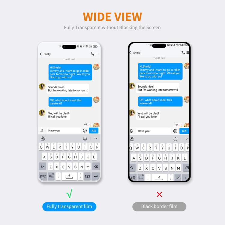 For iPhone 17 2pcs ENKAY Thickened Glue No White Edge 9H Big Arc Edge High Aluminum-silicon Tempered Glass Film by ENKAY