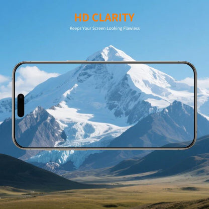 For iPhone Air 5pcs ENKAY Thickened Glue No White Edge 9H Big Arc Edge High Aluminum-silicon Tempered Glass Film by ENKAY