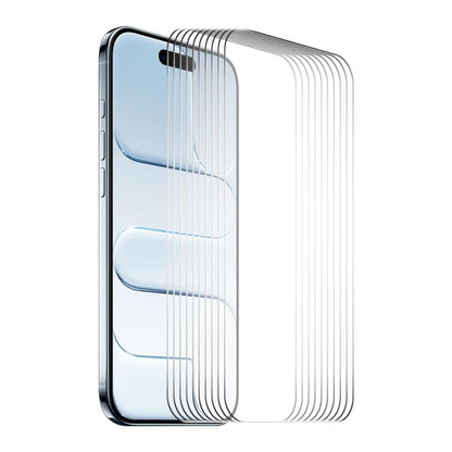 For iPhone Air 10pcs ENKAY Thickened Glue No White Edge 9H Big Arc Edge High Aluminum-silicon Tempered Glass Film by ENKAY