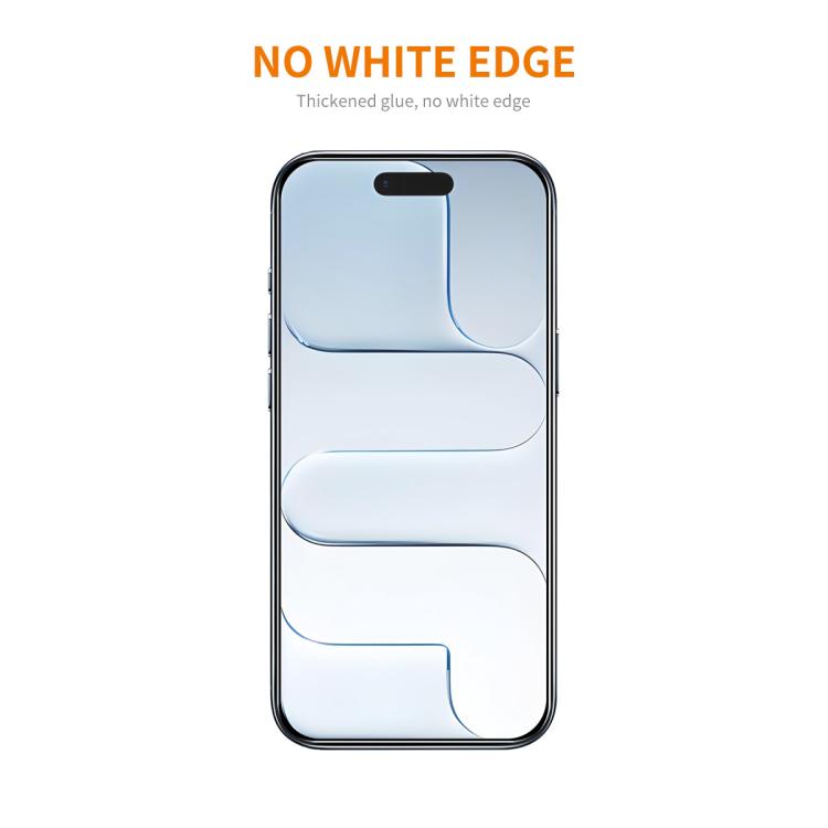 For iPhone Air 10pcs ENKAY Thickened Glue No White Edge 9H Big Arc Edge High Aluminum-silicon Tempered Glass Film by ENKAY
