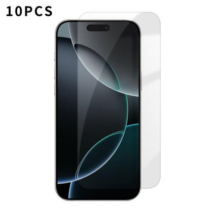 For iPhone 16 Pro Max Kalebol 10pcs High-Aluminum Semi-Screen Anti-Fingerprint HD Tempered Glass Film by Kalebol