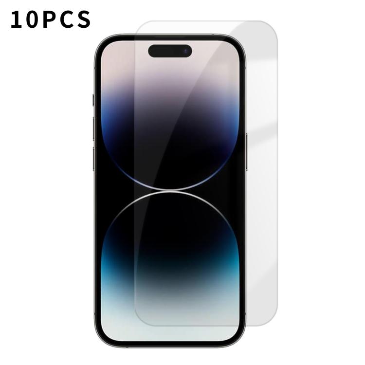 For iPhone 14 Pro Max Kalebol 10pcs High-Aluminum Semi-Screen Anti-Fingerprint HD Tempered Glass Film by Kalebol