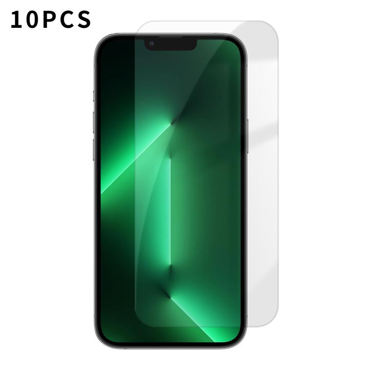 For iPhone 13 Pro Max Kalebol 10pcs High-Aluminum Semi-Screen Anti-Fingerprint HD Tempered Glass Film by Kalebol