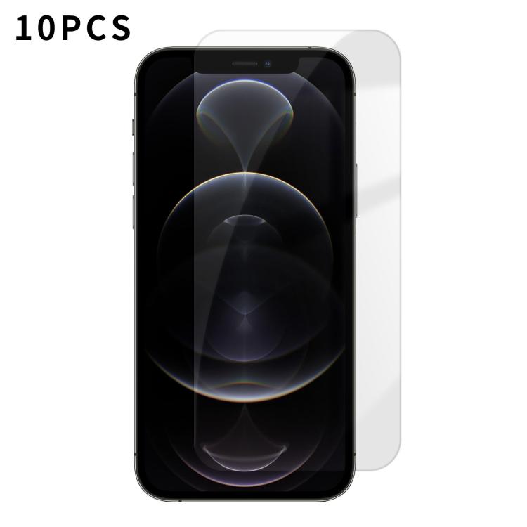 For iPhone 12 Pro Max Kalebol 10pcs High-Aluminum Semi-Screen Anti-Fingerprint HD Tempered Glass Film by Kalebol