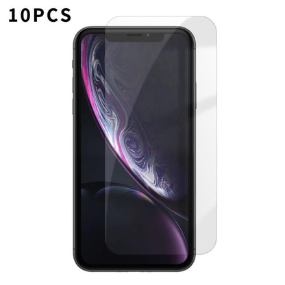 For iPhone XR Kalebol 10pcs High-Aluminum Semi-Screen Anti-Fingerprint HD Tempered Glass Film by Kalebol
